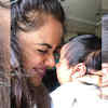 This picture of Sameera Reddy with her one month old daughter is simply too sweet for words