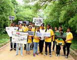 School kids celebrate Global Tiger Day