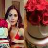 Two-tiered cake