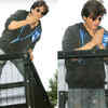 ​Shah Rukh Khan greets a sea of fans outside Mannat on Eid