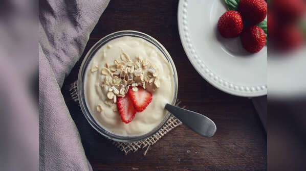 Dahi and dry fruits
