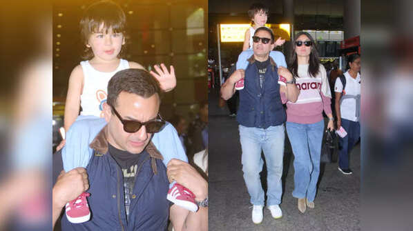 Taimur Ali Khan returns home