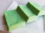 DIY soap with green tea