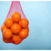 orange fruit mesh bags