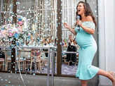 Amy Jackson looks gorgeous at her dream baby shower