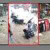Article image for: MP: Rampura inundated as pond boundary breaks in Neemuch district; two-wheelers, cars swept away