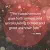 On the spirit of adventure