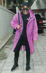 Ranveer Singh flaunts his purple jacket