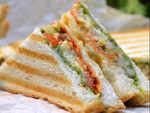Bombay veggie grilled cheese sandwich