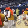Celebrations at the NRG stadium before PM Modi's address