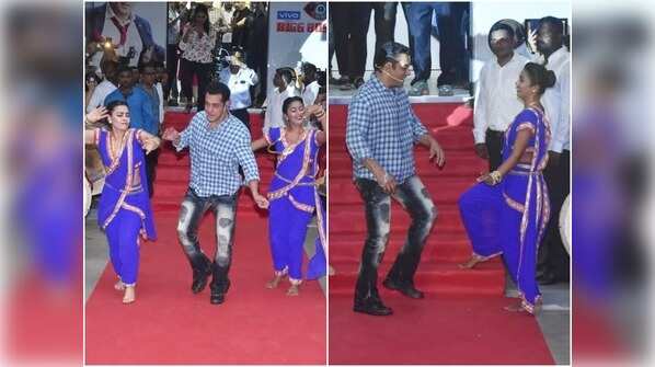 Salman gets a grand welcome