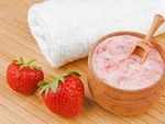 Strawberry hair mask