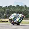 Article image for: Car two wheel stunt performed at 22nd <i class="tbold">jk tyre</i> National Racing Championship