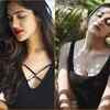 Flaunting her fabulous figure in black