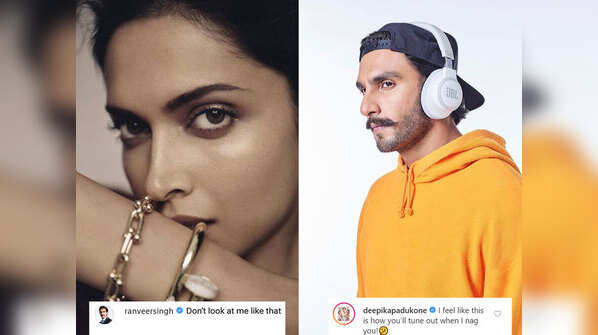 Just Ranveer and Deepika serving up some smouldering looks
