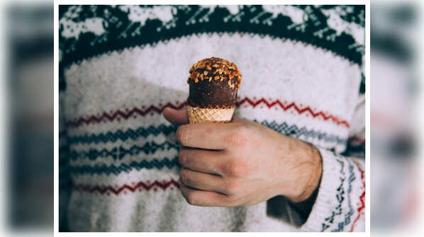 Ice cream is equal to happiness