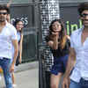 Article image for: <i class="tbold">Kartik Aaryan</i> blushes as his female fans blow him kisses