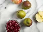 Pomegranate and apple face pack For Instant Glow
