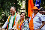 Poonam Mahajan attends Ashish Shelar’s nomination rally