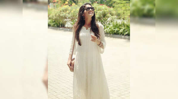 Photo: Pooja Sawant is a vision in white in her latest post