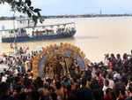 Shobhabazar Rajbari Durga Idol immersion