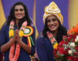 Spectacular pictures from PV Sindhu's felicitation ceremonies