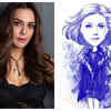 Fan gifts Preity G Zinta a sketch of her; actress says she is “touched” by the fan art