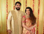 Tollywood actress Archana Shastry gets engaged to boyfriend Jagadeesh in a traditional ceremony