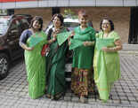 Kolkatans take part in a car rally