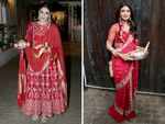 Shilpa Shetty, Raveena Tandon looked stunning in red
