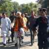 Haryana CM Manohar Lal Khattar reached polling station on bicycle