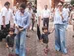Bebo takes Taimur to the polling booth