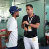 Dhoni exchanging words with local boy Nadeem