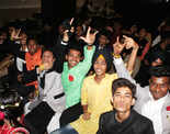 Students enjoy at the fresher's party of Tirpude Institute of Hospitality Management