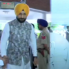 Former hockey captain and winning candidate from Pehowa, Sandeep Singh, arrives for BJP legislative party meeting at UT Guest house in Chandigarh: ANI