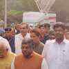 Union minister Ravi Shankar Prasad, Haryana CM Manohar Lal Khattar, and JJP Leader Dushyant Chautala arrive at Raj Niwas