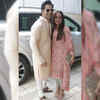 Photo: Varun Dhawan and Natasha Dalal look fabulous in traditional attire