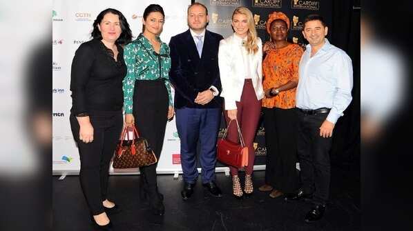 With the who's who of the entertainment industry