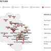 Region wise PM2.5 AQI in Delhi