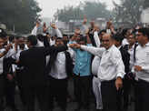 In pics: Lawyers and Delhi Police at loggerheads
