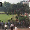 Security personnel being briefed at Supreme Court premises ahead of verdict