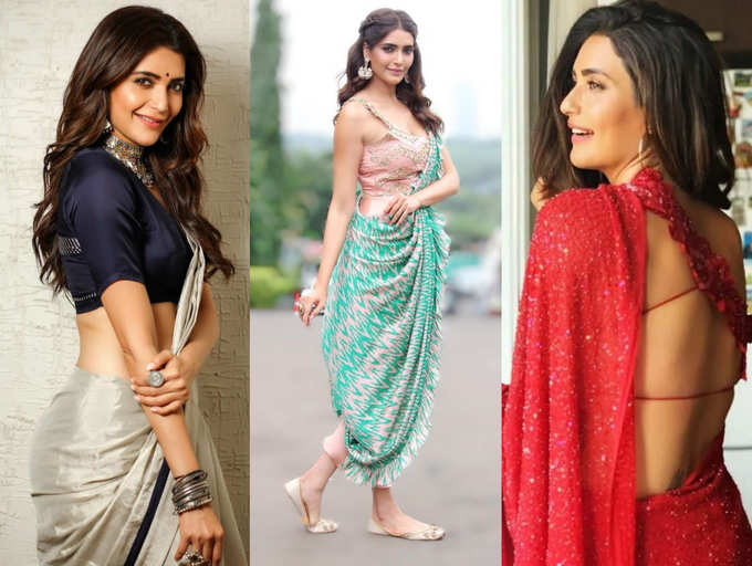 Karishma Tanna has the hottest sari wardrobe in b-town | The Times of India