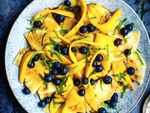 Blueberries and mango