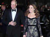 Kate Middleton stuns in a sheer lace gown at the Royal Variety Performance