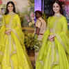 alia green lehenga