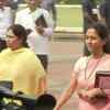 NCP leader Supriya Sule arrives at Maharashtra assembly ahead of floor test of 'Maha Vikas Aghadi' government