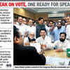 MANY SPEAK ON VOTE, ONE READY FOR SPEAKER POLL