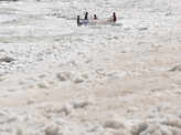 Chennai: Famous tourist destination Marina Beach spits out toxic foam