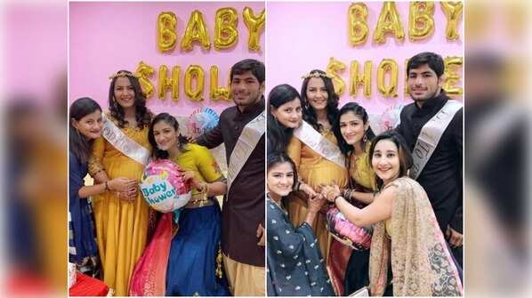 Khatron Ke Khiladi 8 contestant Geeta Phogat's family throws her a surprise baby shower bash; look at their pics