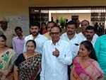 Chandrasekhar casts his vote
